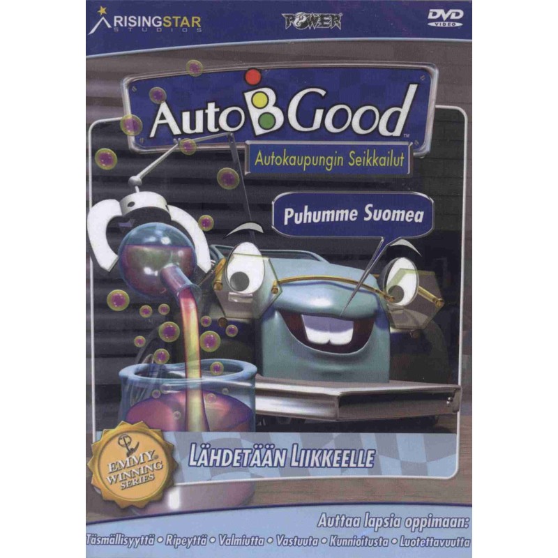 Auto B Good sisältää piirrettyjä autoseikkaluja lapsille suomenkielellä