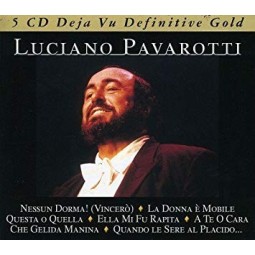 Luciano Pavarotin tunnetuimpia lauluja 5 cd levyn verran