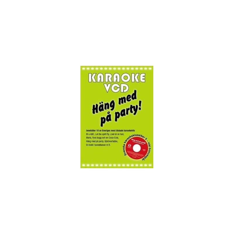 RUOTSALAINEN KARAOKE DVD - Häng Med På Party