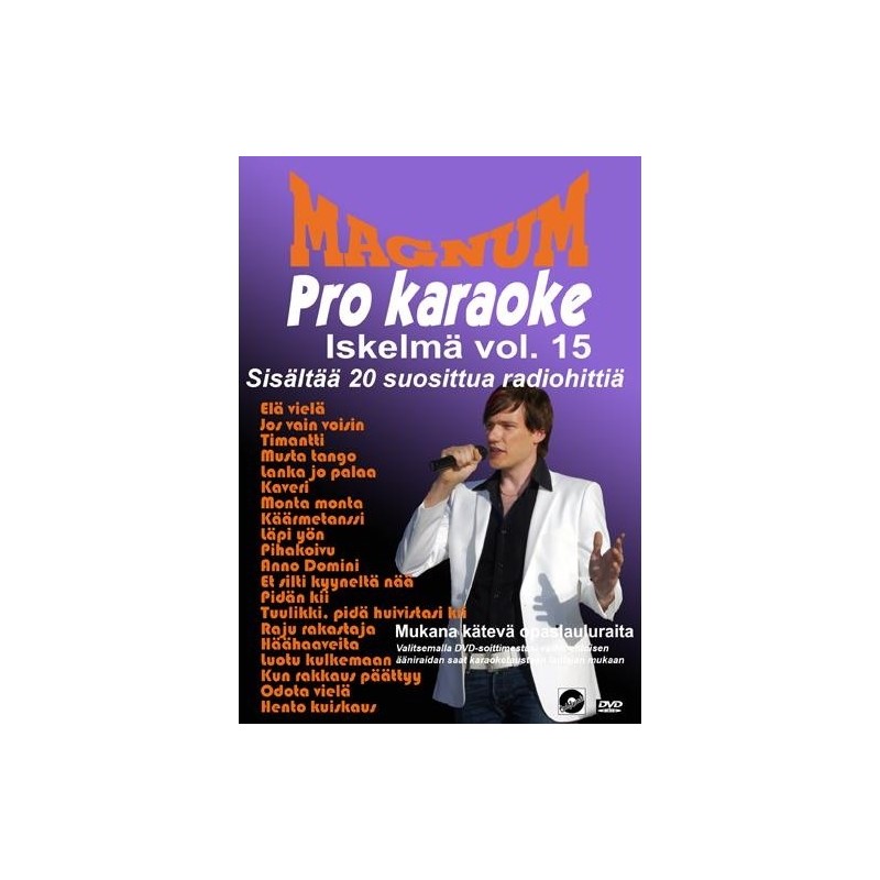 MAGNUM ISKELMÄ PRO KARAOKE Vol.15 DVD