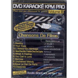 KPM PRO Vol.8 Chansons De Films - Ranskalainen Karaoke DVD