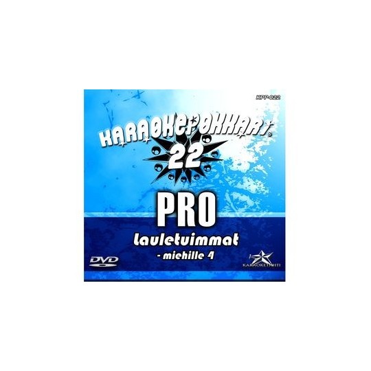 KSF KARAOKEPOKKARI PRO 22 - Lauletuimmat miehille 4 DVD