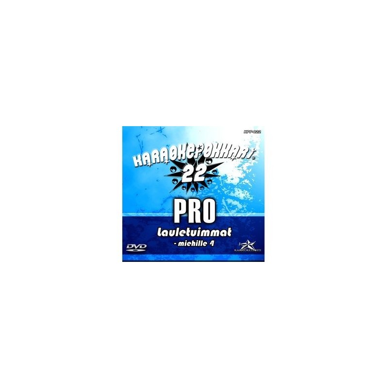 KSF KARAOKEPOKKARI PRO 22 - Lauletuimmat miehille 4 DVD