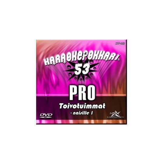 KSF KARAOKEPOKKARI PRO 53 - Toivotuimmat naisille 1 DVD